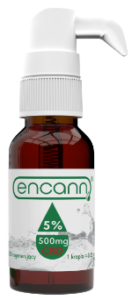 bottle of encann green 5 percent oil hemp drops