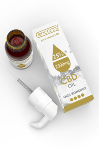 2500 mg kannabidiolu w 10 ml olej z nasion konopi raka