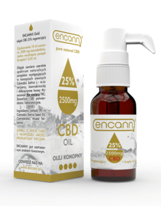 olejek full spectrum 2500 mg kannabidiolu tanio z aplikatorem ENCANN