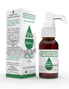 butelka 10 ml olejek konopie siewne z aplikatorem ENCANN