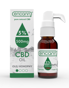 500 mg kannabidiolu krople konopne cbd synergia bio