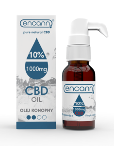 1000 mg kannabinoidy krople konopne z aplikatorem i efekt synergii ENCANN